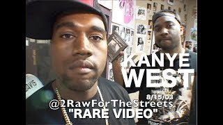 KANYE WEST quotSUPER RARE VIDEOquot Aug 15 2003 Interview amp Freestyle Before He Was A Rap Star [upl. by Danas]