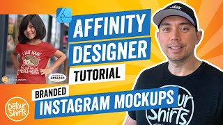 How to Create a TShirt Mockup Without Photoshop for Instagram  PlaceIt  Affinity Designer Tutorial [upl. by Naanac]