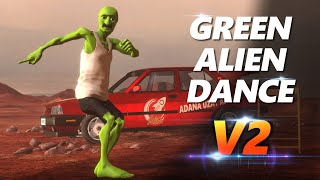 Green Alien Dance V2  Dame Tu Cosita Parody [upl. by Adnolehs]