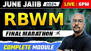 JAIIB RBWM Marathon Class  JAIIB Maha Marathon  RBWM JAIIB Marathon  RBWM JAIIB  Bhaskar Sir [upl. by Franzen496]