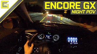 2020 Buick Encore GX Essence  Night POV Drive  LED Lights amp High Beams [upl. by Saum]