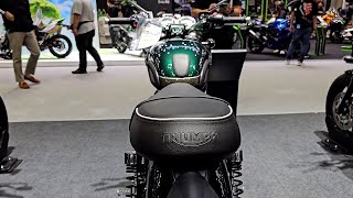 2024 Triumph Bonneville T100 Competition Green Ironstone [upl. by Nocam]