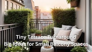 Small Balcony Decorating Ideas [upl. by Hali]