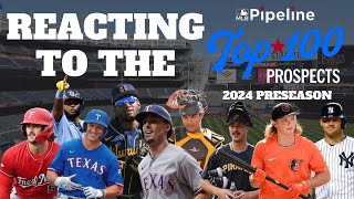 Reacting to MLB Pipelines NEW Top 100 Prospects List 2024 Preseason Edition [upl. by Alysoun]