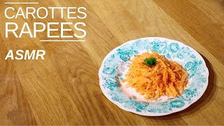 🇫🇷 ASMR French Recipe Carottes Rapées  Grated Carrot [upl. by Halullat]