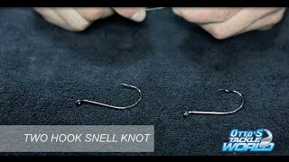 Easy Fishing Knots  How to tie a Two Hook Snell Knot [upl. by Landri]