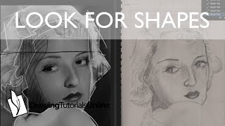 How To Draw A Portrait Using Abstract Shapes [upl. by Ime]