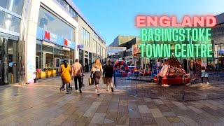 England’s Basingstoke Town Centre Hampshire  UK walking tour [upl. by Urban]