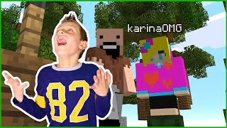 WINNING at the VERY END Playing Minecraft with Karina [upl. by Leavelle]