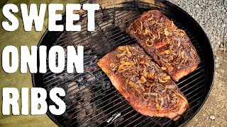 SWEET ONION BBQ SPARE RIBS  Recipe  BBQ Pit Boys [upl. by Palila]