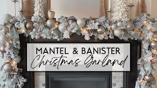 DIY Christmas Mantel Garland [upl. by Clarisse]