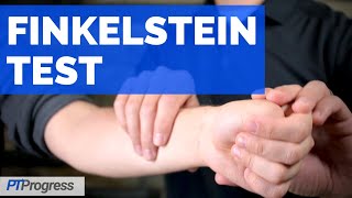 Finkelstein Test for de Quervains Tenosynovitis [upl. by Oraneg970]