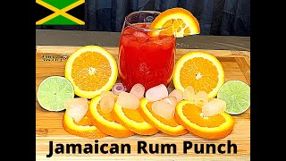 How To Make Authentic Jamaican Rum PunchStep By Step [upl. by Eadie]