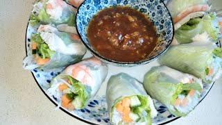 Fresh Spring Roll Quick and Easy Recipe [upl. by Siloum574]