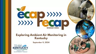 ECAP RECAP  Exploring Ambient Air Monitoring [upl. by Otrebtuc]