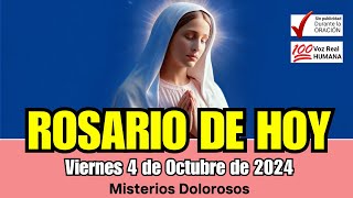 ROSARIO DE HOY Viernes 4 de OCTUBRE DOLOROSOS Guia Completa para Rezar el Rosario [upl. by Tristis]