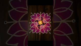 Rangoli designs from dots easyrangoli trending howtomakerangolidesign shorts [upl. by Rehpretsirhc]