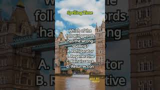 Spelling Time 498 spelling englishlearning englishvocabulary questions quiz [upl. by Salamanca991]