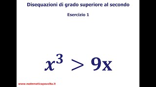 Disequazioni di Grado Superiore al Secondo  Esercizio 1 [upl. by Maples]