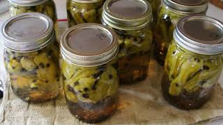 Pickled PepperonciniWaterbath Canning [upl. by Yttik]