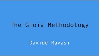 Theorizing from Qualitative Data II The Gioia Methodology [upl. by Meredeth]