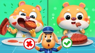 Chew Your Food  Good Eating Habits for Kids  Kids Cartoon  Sheriff Labrador [upl. by Adams307]