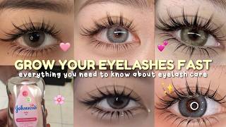 GROW LASHES IN 7 DAYS Natural Eyelash Growth Secrets Revealed 👁️✨ [upl. by Cheria911]