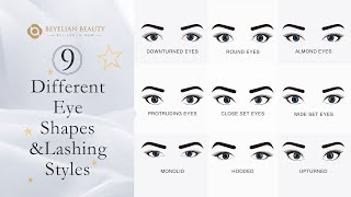 9 Eye shapes amp Eyelash Extension Styles  BEYELIAN ONLINE EYELASH EXTENSION COURSE 008 [upl. by Melville]