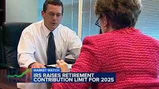 IRS raises retirement contribution limit for 2025 [upl. by Eilasor]