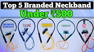 Top 5 Best Neckbands Under 500 ⚡️Best Neckband Under 500 in 2024🔥 Dealhuntindia [upl. by Akehsat]