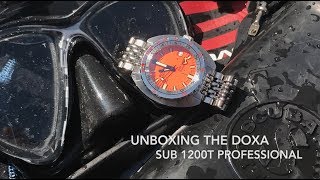 Doxa Sub 1200T Professional Unboxing and Challenge [upl. by Harland]