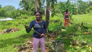 Part 4 Neighbours rally round for the clean up after hurricane Beryl and a cook up [upl. by Idnic]