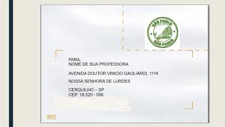 COMO ESCREVER NO ENVELOPE O REMETENTE E O DESTINATÁRIO COM DICAS A MAIS SOBRE CARTAS [upl. by Gnni]