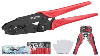 VEVOR Ratcheting Crimping Tool Set For Insulated Electrical Connectors AWG2210 with Wire Review [upl. by Niryt]