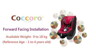 Combi Car Seat Coccoro Installation [upl. by Obed]