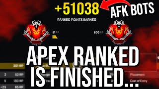 APEX RANKED IS FINISHEDAFK BOTS IN PRED LOBBIES [upl. by Manoff932]