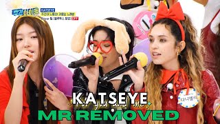 CLEAN MR REMOVED  MR제거 KATSEYE A Whole New World from Aladdin — Weekly Idol [upl. by Kirad]