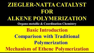 Ziegler Natta Polymerization of Ethylene  Mechanism  CSIR NET  GATE [upl. by Malinin]