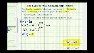 Exponential Growth App yabt  Find Initial Amount Given Doubling Time [upl. by Treat226]