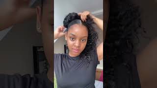 Pinterest hairstyles on curly hair hairstyle curlyhair curlyhairtutorial [upl. by Ettelrahc]