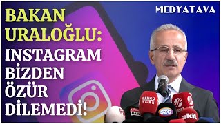 Bakan Uraloğlu Instagram erişim engelinin sebeplerini anlattı [upl. by Imogen717]