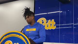 Pitt DL Nakhi Johnson Explains Move from DE to DT [upl. by Ainecey440]