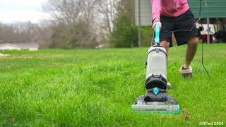 Bissell Cleanview Swivel Reach Vacuuming the Lawn [upl. by Terrag]