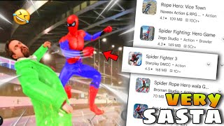 I Download SPIDER MAN Games of Mobile  Ooo Bhai Sahab 🤣😂 [upl. by Ahsiekit]