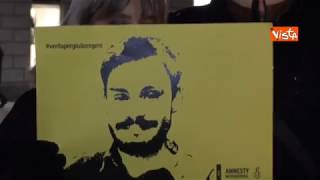 La fiaccolata per Giulio Regeni ad Ancona [upl. by Ahsienom400]