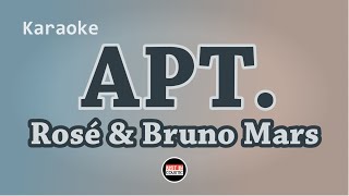 ROSÉ amp Bruno Mars  APT Karaoke with Lyrics [upl. by Sharpe]