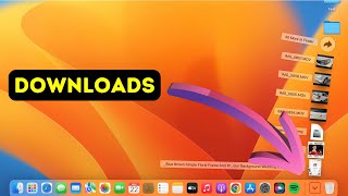 How To Add Downloads To Dock in Mac OS  Macbook Air  Pro  iMac Downloads in Dock [upl. by Zelikow]