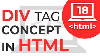 18 Div tag in HTML  How div tag works  Learn HTML  HTML Tutorial [upl. by Ursas577]