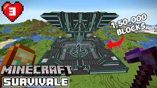 i built mega base in minecraft  Season 1 Episode 3  Minecraft survival series [upl. by Leuqer]