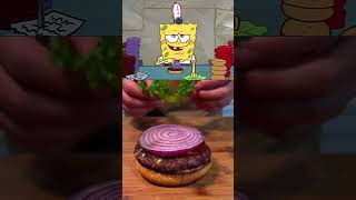 How To Make A Krabby Patty shorts food spongebob [upl. by Gomer]